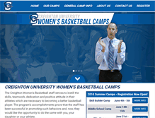 Tablet Screenshot of creightonwomensbasketballcamps.com